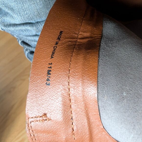 NEW Lucky Brand Yesterr Wedge Heel Booties Leather Women's 11 Ankle Boot gray - Picture 13 of 13